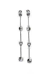 Vintage Oscar de la Renta Smoky Shoulder Duster Bar Link Earrings @RECESS LA