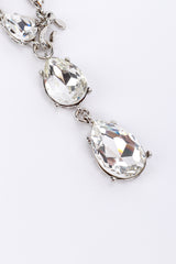 Oscar de la Renta Teardrop Crystal Lariat Necklace detail 2 @recess la