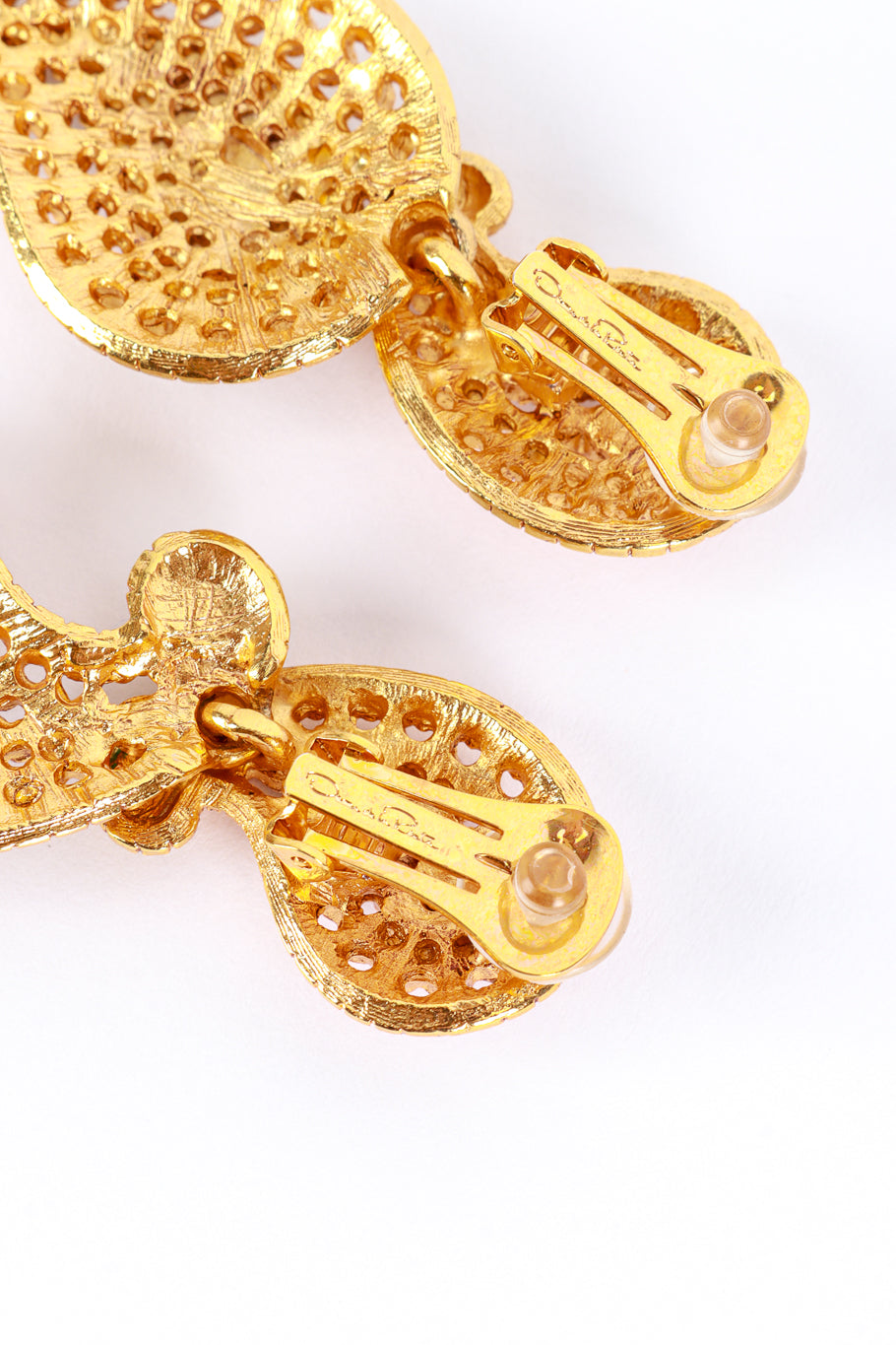 Vintage Oscar de la Renta Bejewelled Boteh Drop Earrings make @RECESS LA