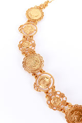 Vintage Oscar de la Renta Roman Coin Link Belt detail @RECESS LA