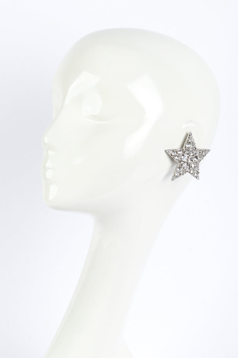 Vintage Oscar de la Renta Shining Star Earrings worn @RECESS LA