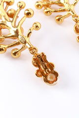 Vintage Oscar de la Renta Golden Mimosa Flower Drop Earrings make @RECESS LA