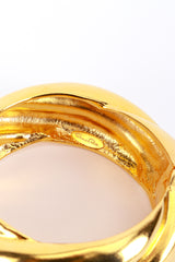 Vintage Oscar de la Renta Sculpted Twist Bracelet cartouche @recess la