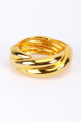 Vintage Oscar de la Renta Sculpted Twist Bracelet front @recess la