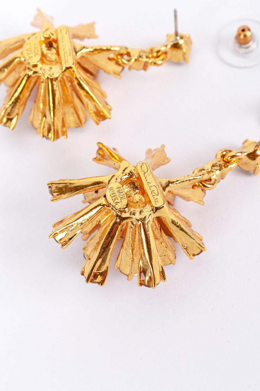 Vintage Oscar de la Renta Sputnik Sunburst Drop Earrings make @RECESS LA