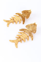 Vintage Oscar de la Renta Ichthyic Link Drop Earrings detail @RECESS LA