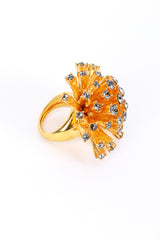 Vintage Oscar de la Renta Sputnik Sunburst Cocktail Ring side @recess la