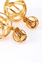 Vintage Oscar de la Renta Sphere Cage Drop Earrings make @RECESS LA