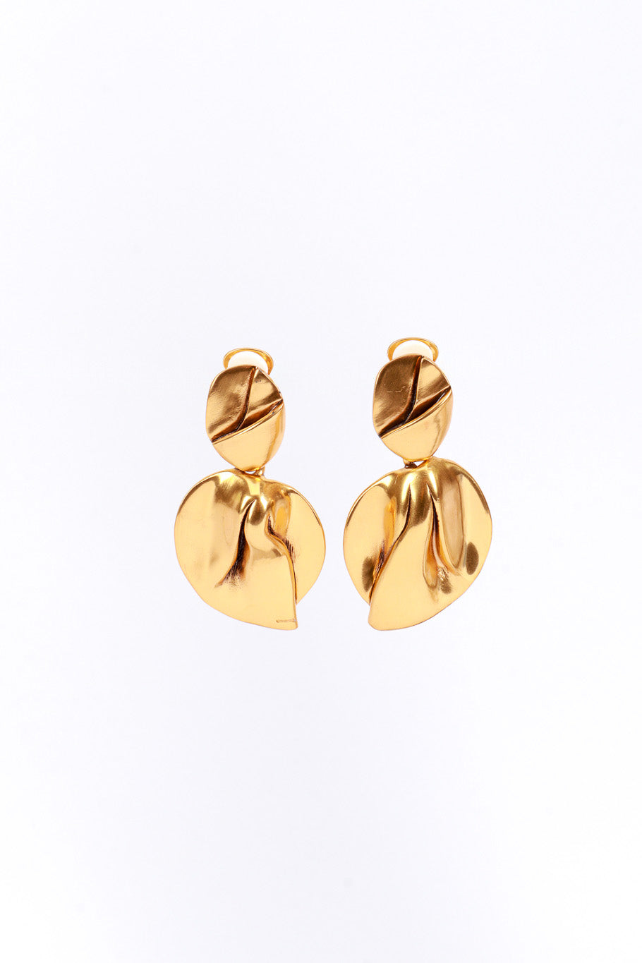 Vintage Oscar de la Renta Organic Petal Drop Earrings @RECESS LA