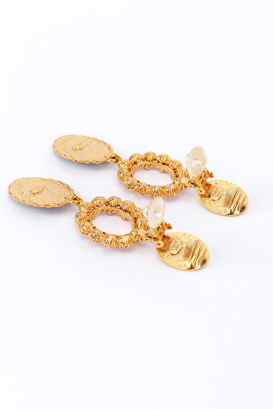 Vintage Oscar de la Renta Morning Star Drop Earrings clips @RECESS LA