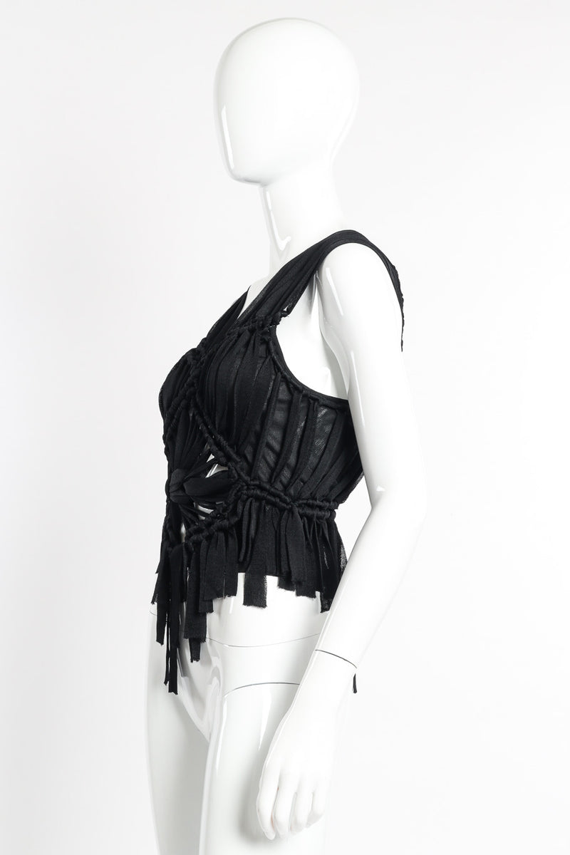 Christian Dior Braided Knit Tank side view on mannequin @recessla