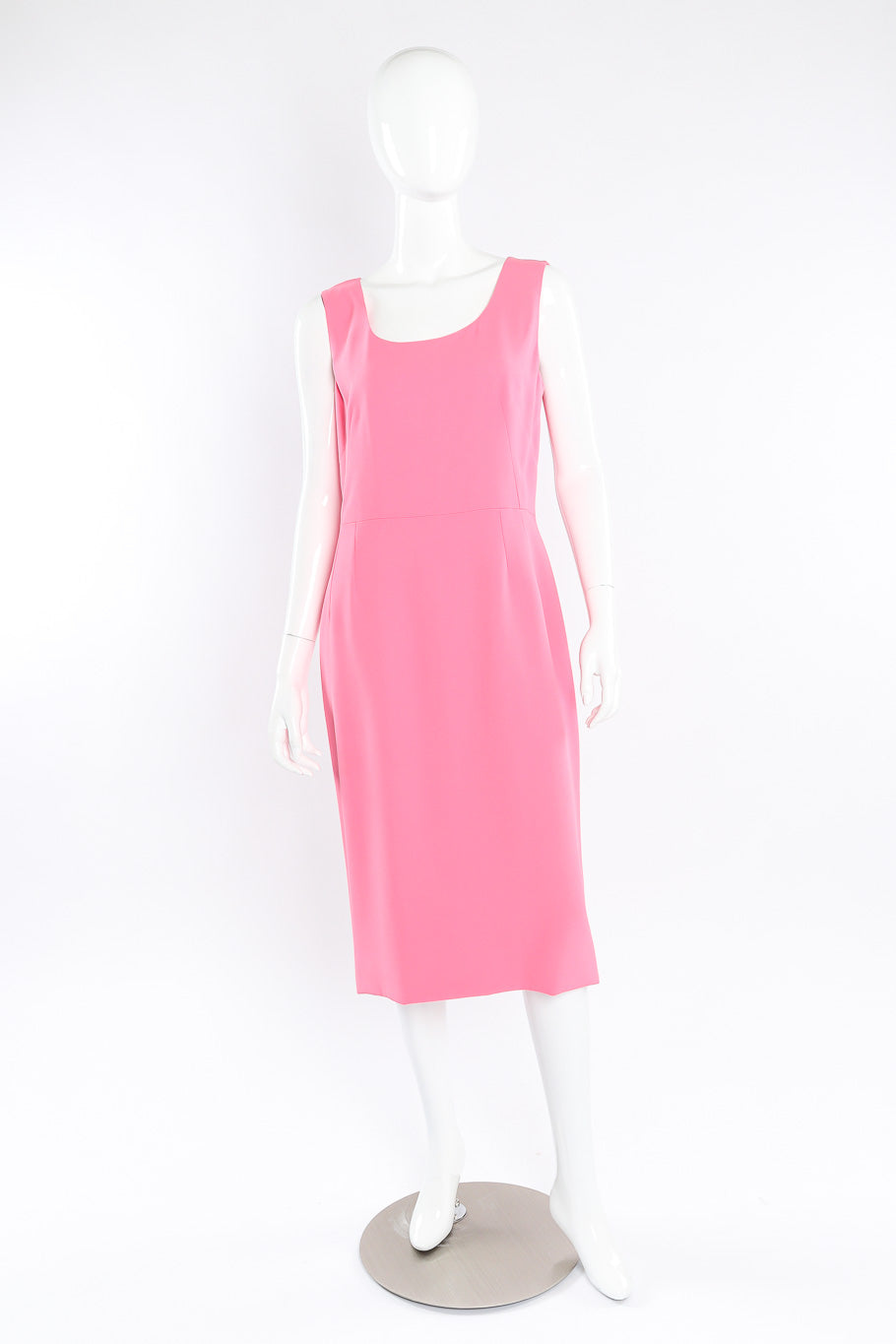 Sleeveless pencil dress by Dolce & Gabbana on mannequin front full @recessla