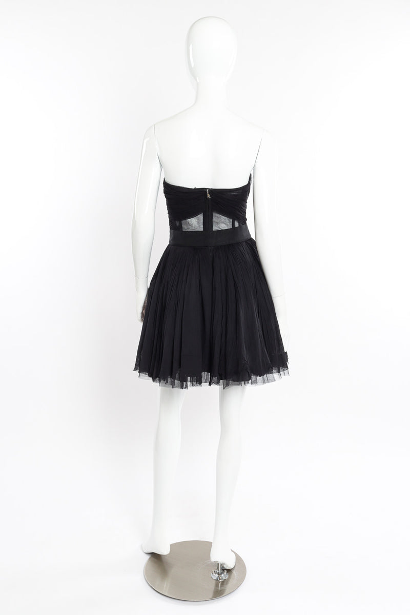 Chiffon Mesh Babydoll Dress by Dolce & Gabbana on mannequin back @recessla