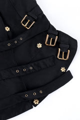 Dolce & Gabbana Buckle Corset Silk Vest detail @RECESS LA