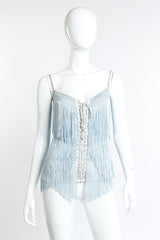 Dolce & Gabbana Fringe Fishnet Corset Top front mannequin @RECESS LA