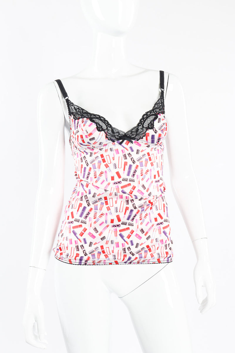 Dolce & Gabbana lipstick print camisole on mannequin @recessla