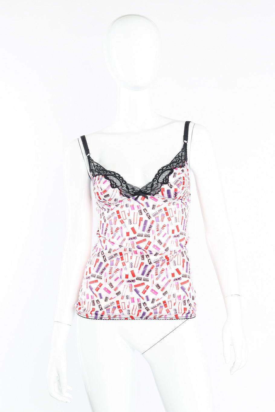 Dolce & Gabbana lipstick print camisole on mannequin @recessla