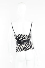 Dolce & Gabbana zebra print bustier tank top on mannequin @recessla