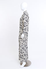 Vintage Dalmatian Duster & Palazzo Pant Silk Suit on mannequin @RECESS LA