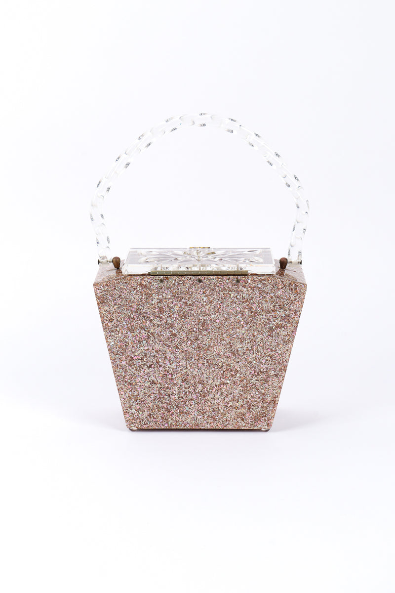 Vintage Confetti Lucite Box Bag back @recessla