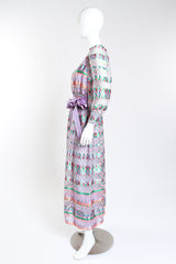 Diane Dickinson Diamond Stripe Maxi Dress side mannequin @RECESS LA