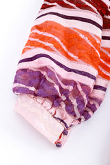 Diane Dickinson Paisley Stripe Dress cuff detail @RECESS LA