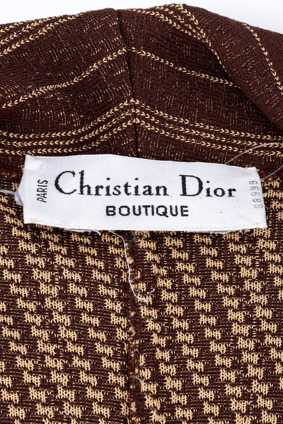 Vintage Christian Dior 3-Piece Pinstripe Skirt Suit jacket label @recess la