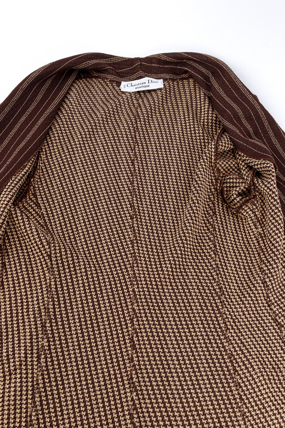 Vintage Christian Dior 3-Piece Pinstripe Skirt Suit jacket lining @recess la