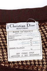 Vintage Christian Dior 3-Piece Pinstripe Skirt Suit content label @recess la