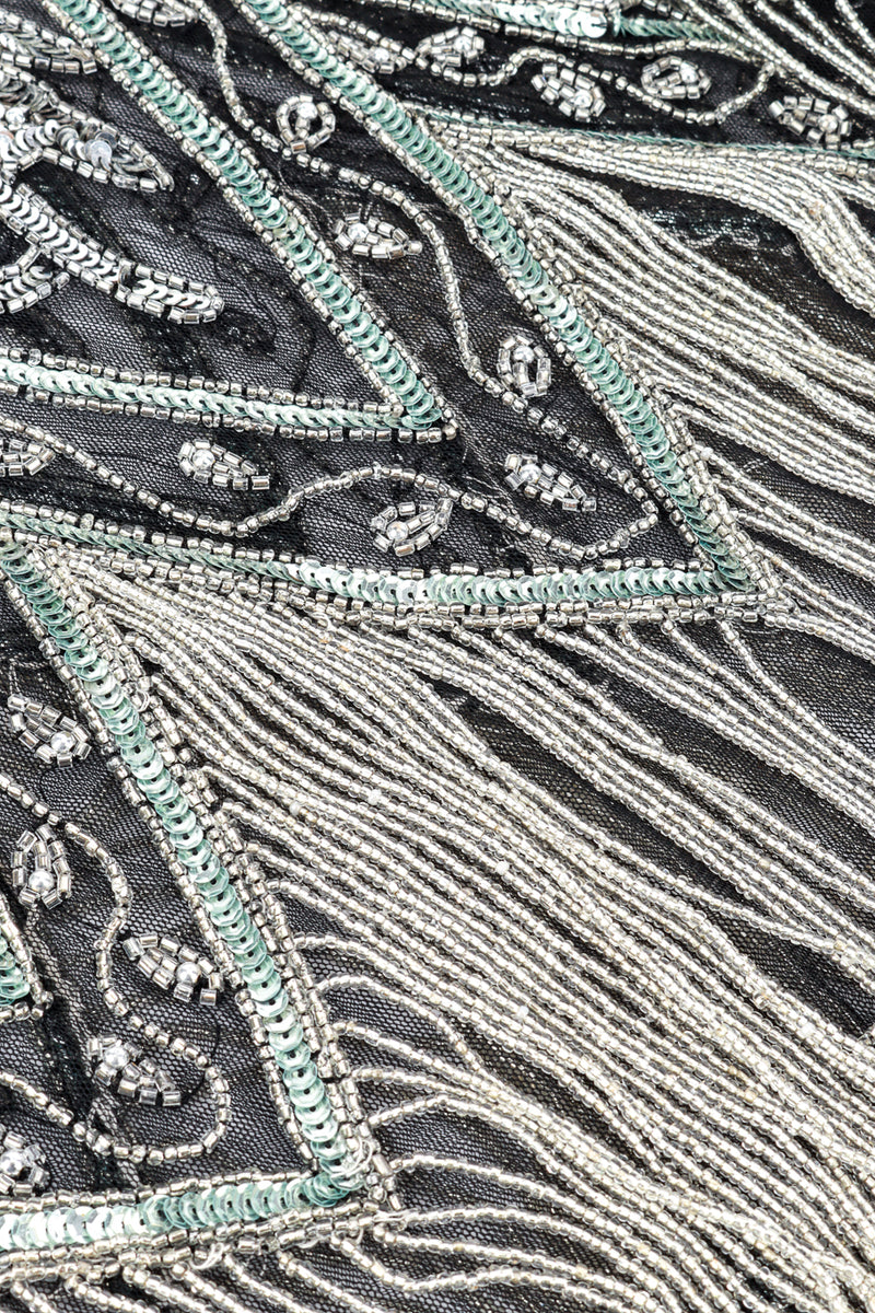  Metallic Bead & Sequin Flapper Dress detail @RECESS LA