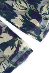 Dries Van Noten Floral Silk Lounge Pant bottom hem closeup @Recessla