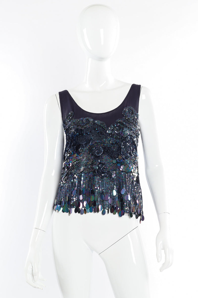 Sequin tank top by Dries Van Noten on mannequin @recessla 