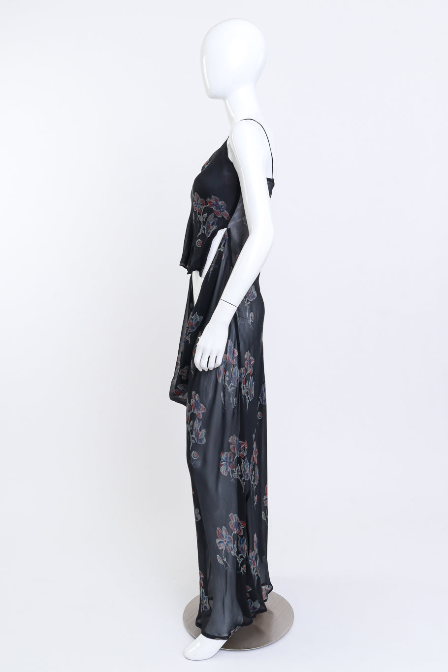 Dries Van Noten Sheer Floral Slip Dress side @RECESS LA