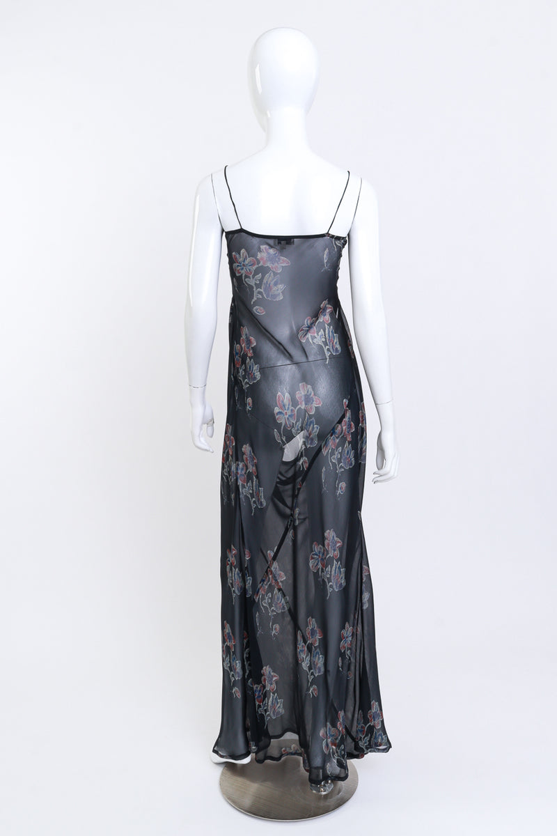 Dries Van Noten Sheer Floral Slip Dress back @RECESS LA