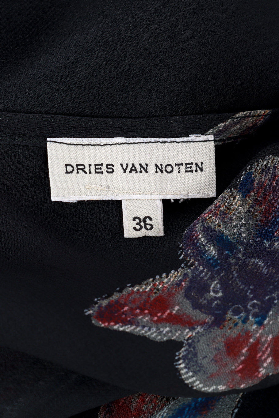 Dries Van Noten Sheer Floral Slip Dress label @RECESS LA