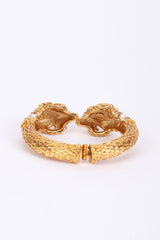 Kenneth Jay Lane Double Rams Head Bracelet interior @RECESS LA