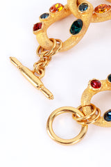 Kenneth Jay Lane Jeweled Cable Chain Bracelet clasp @RECESS LA