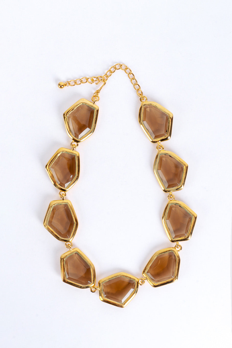 Kenneth Jay Lane Amber Nugget Collar Necklace @RECESS LA