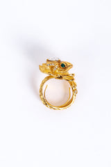 Kenneth Jay Lane Golden Frilled Dragon Ring side @RECESS LA