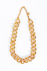 Kenneth Jay Lane Gold Rhinestone Curb Chain Necklace @RECESS LA