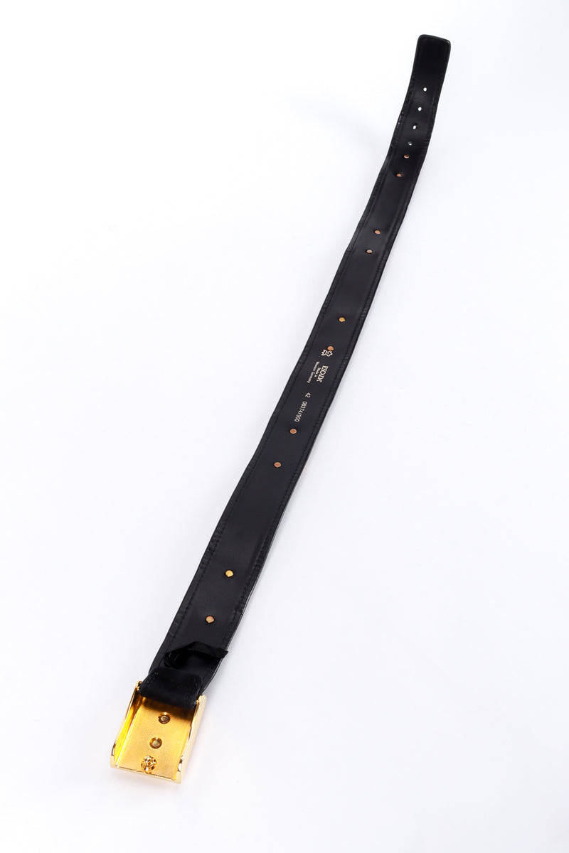 Vintage Escada Lip Studded Suede Belt back extended @recess la