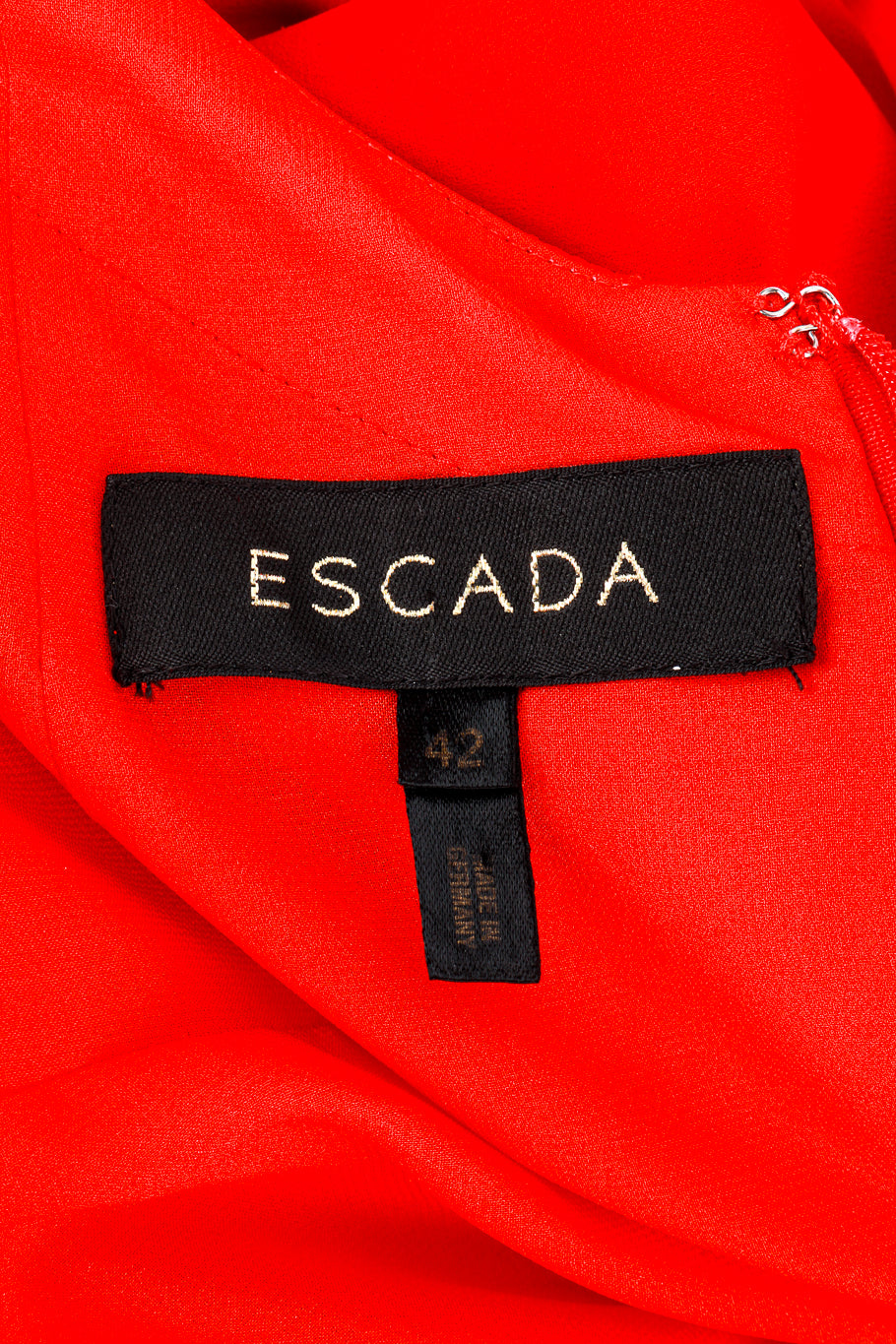 Escada Silk Halter Dress label detail @RECESS LA