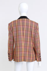 Houndstooth Double Breasted Jacket by Escada mannequin back @Recess LA