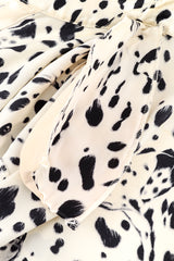 Vintage Escada Dalmatian Print Blouse inside view of the shoulder pad @Recess LA