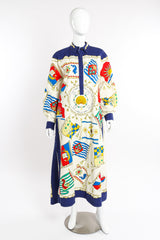 Etro 2021 S/S Nautical Flag Cotton Dress front on mannequin @recess la