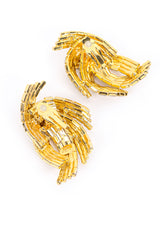 Vintage Marie Ferrá Baguette Crystal Burst Earrings back @recess la