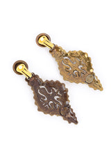 Vintage Il Gioiello Organic Plate Earrings back @recess la