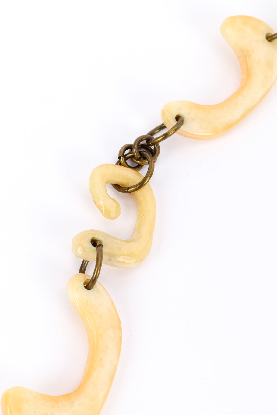 Vintage Elanomi Israel Bone Drop Necklace closure @recessla