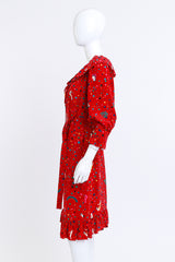 Emauel Ungaro Carnival Party Ruffle Dress on mannequin @RECESS LA