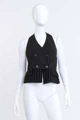 Emanuel Ungaro Pinstripe Blazer & Waistcoat Set @RECESS LA